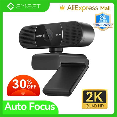 Webcam K Web Camera P Streaming Camera Tof Autofocus Emeet C K