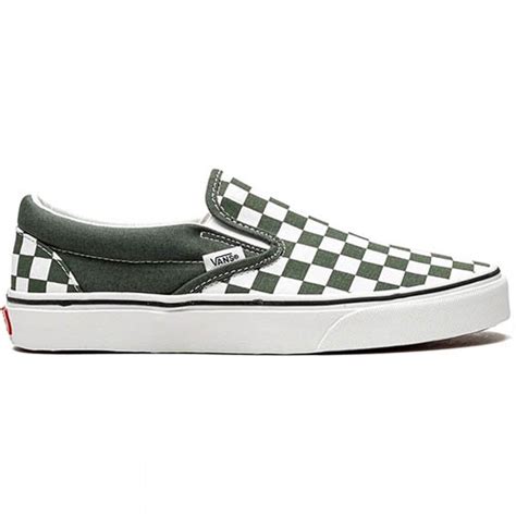 Vans Slip-On бело-зеленые вансы купить в Спб