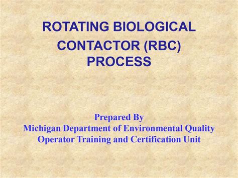 Rotating Biological Contactor (RBC) Process - AquaEnergy Expo Knowledge Hub