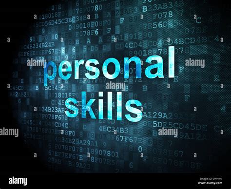 education concept personal skills  digital background stock photo