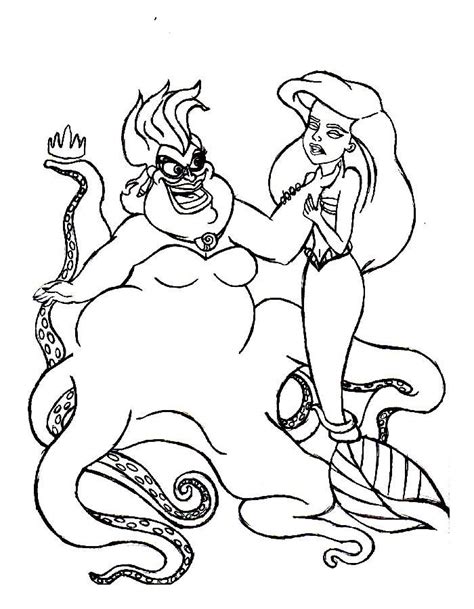 Disney Ursula Coloring Pages