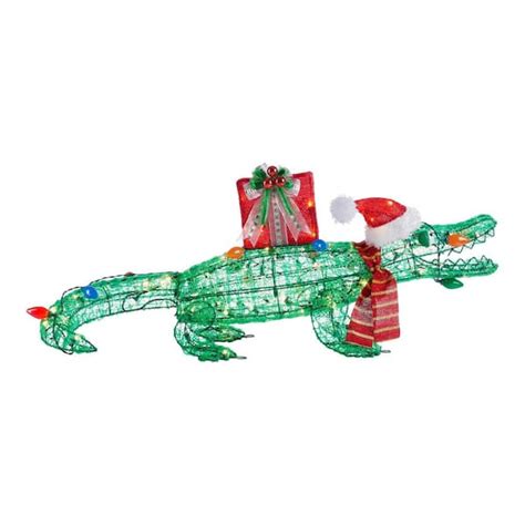 Home Accents Holiday Ft Light Led Alligator Christmas Yard