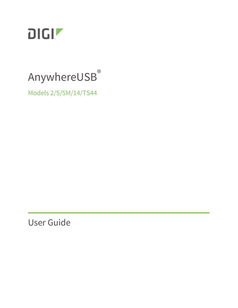 AnywhereUSB User Guide Manualzz