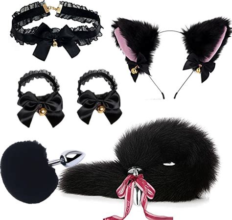 Amazon Anal Plug Butt Plug Pcs Set Sex Fox Tail Anales Plug Toys Butt Plugs With Cat Ears