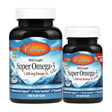 Купить Элит Омега 3 Carlson Labs Super Omega 3 (100+30 капс) рыбий жир ...