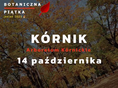 Botaniczna Piątka w Kórnickim Arboretum już w sobotę 14 października