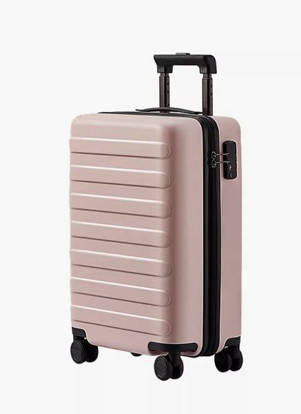 Чемодан Xiaomi NINETYGO Rhine Luggage 100 л, размер 28", розовый ...