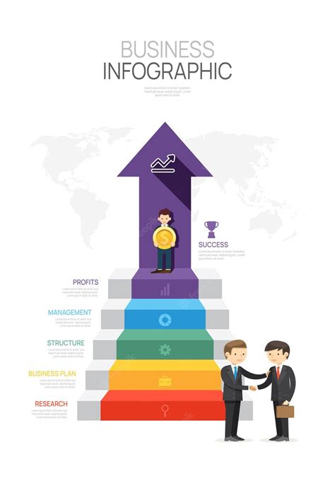 Premium Vector Infographic Modern Stair Template For Business 5 Steps