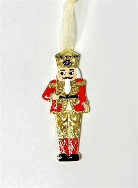 Traditional 4" Pewter Nutcracker Ornament