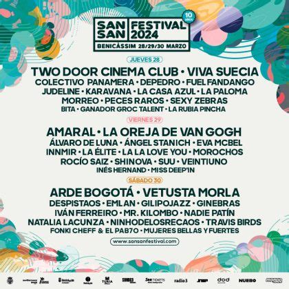 Sansan Festival Anuncia El Cartel Por D As