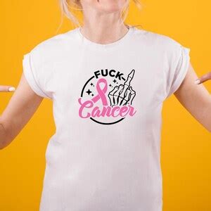 Fuck Cancer Svg Fuck Cancer Skeleton Hand Middle Finger Svg Png Svg Sublimation Silhouette