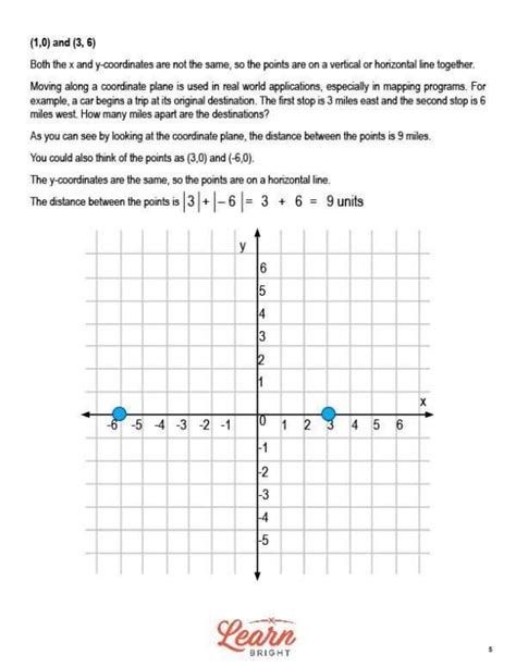 Coordinate Planes And Real World Problems Free Pdf Download Learn Bright