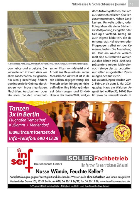 Nikolassee Schlachtensee Journal Februar März 2024