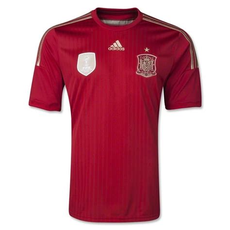 Spain 2014 Home Soccer Jersey - WorldSoccerShop.com | Soccer jersey, Spain soccer, Football ...