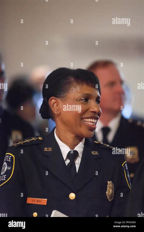 Seattle Washington Carmen Best Smiles At Her Swearing In Ceremony At