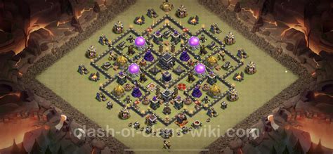 Best Anti 2 Stars War Base Th9 With Link Hybrid 2023 Town Hall Level