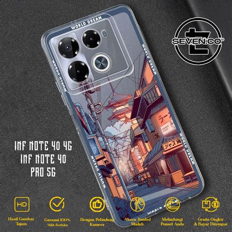 Jual Case INFINIX NOTE 40 4G NOTE 40 PRO 5G HOT 40 HOT 40 PRO TERBARU SevenCase SCENERY ANIME