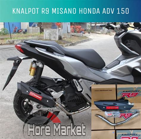 Knalpot R Misano Honda Adv Knalpot Misano Adv Series Black