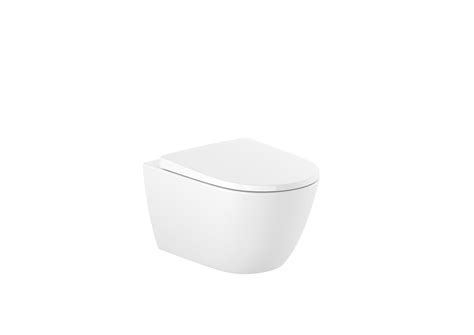 Тоалетна за вграждане Ona бял гланц Rimless с Duplo структура Roca