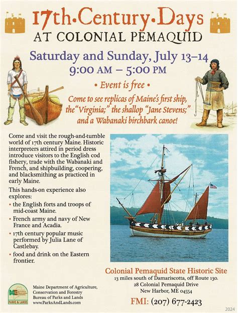 Th Century Days At Colonial Pemaquid Maines First Ship