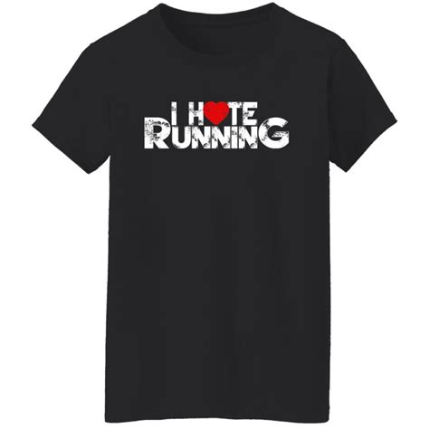 I Hate Running Shirt | Allbluetees.com