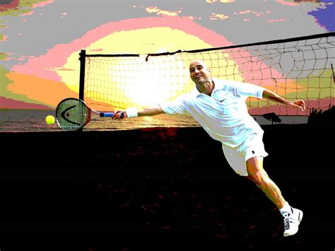 Search Great Tennis Wallpapers Andre Agassi Great Tennis Legend