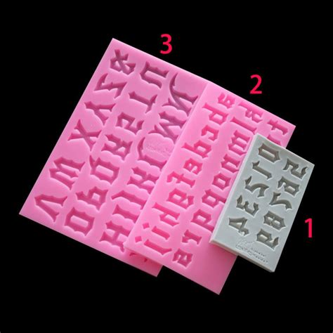 Lettre Silicone Moule Alphabet Moule résine Full Alphabet Etsy