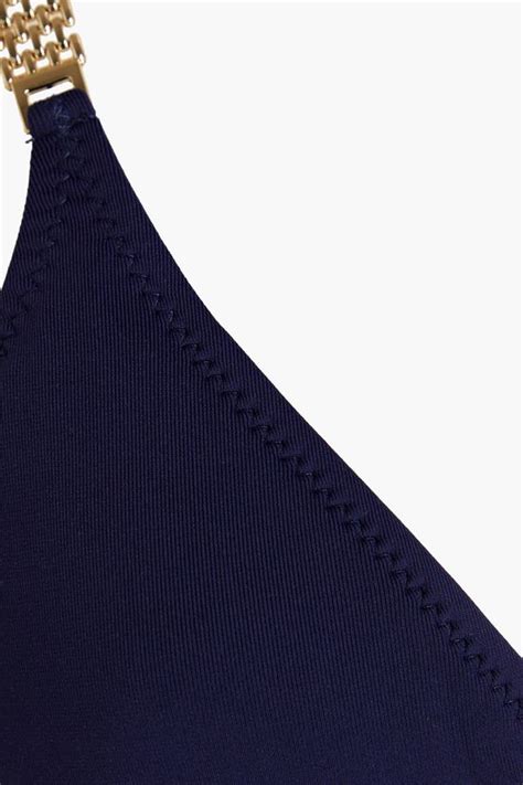 MELISSA ODABASH Maldives Embellished Triangle Bikini Top THE OUTNET