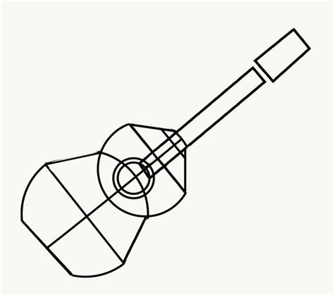 How To Draw A Guitar In A Few Easy Steps Easy Drawing Guides Guitar Acoustic Guitar Guitar