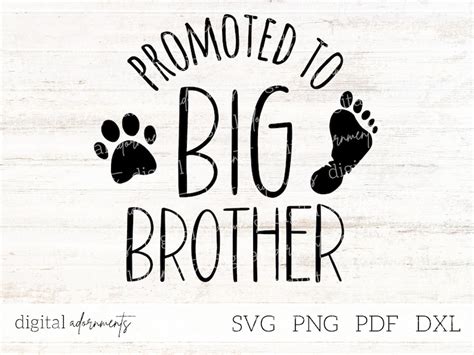 Big Brother Svg Promoted To Big Brother Pregnancy Announcement Big