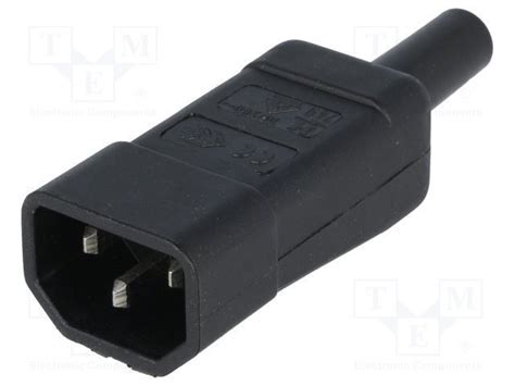 AC PLUG MALE IEC 60320 C14 | Videotronics E-Store