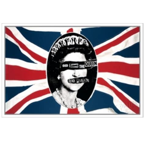 Sex Pistols God Save The Queen Flag Lithograph Limited Collector S Edition