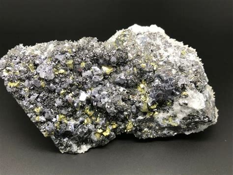 Natural Mineral Pyrite Galena Quartz Sphalerite Crystal Raw Stone