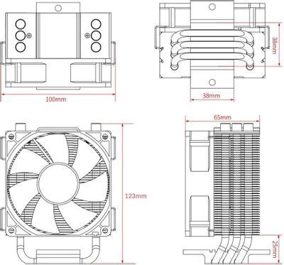 Устройство охлаждения(кулер) ID-COOLING SE-903-XT Basic, 4-pin, черный ...