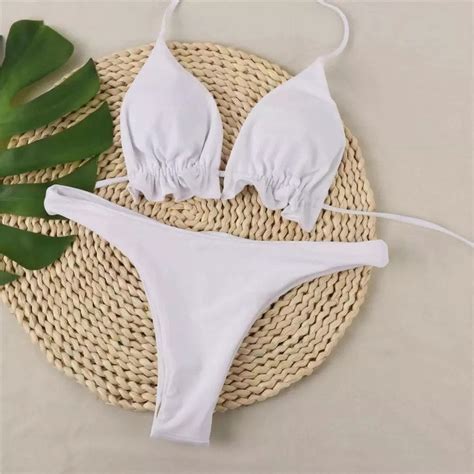 Sexy Summer Brazilian Bikini Set Erotic String Top Bikini Lingerie Sexy Thong Extreme Swimwear