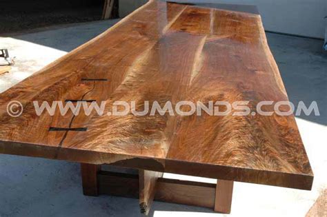 Triple Walnut Crotch Slab Table Top Dumonds Custom Furniture