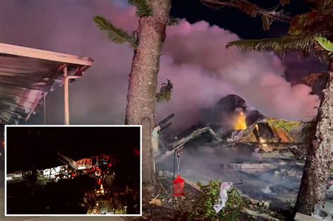 Several Killed When Small Plane Crashes Into Florida Trailer Park Igniting Massive Blaze