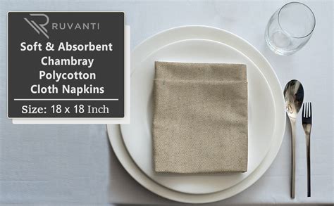 Ruvanti Cloth Napkins Set Of X Napkins Cloth Washable Soft