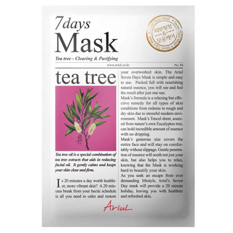 Masca Servetel Cu Arbore De Ceai 7Days Mask 20 G Ariul Bebe Tei