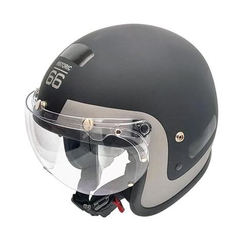 Capacete De Moto Retro Old School Kraft Premium Lancamento Street Preto