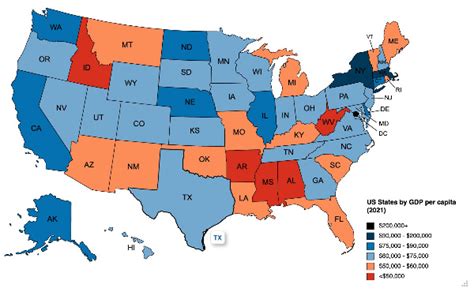 Us States By Gdp Per Capita 2021 Rmapporn