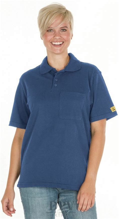 Poloshirt Kurzarm Royalblau ESD DPV Elektronik Service GmbH