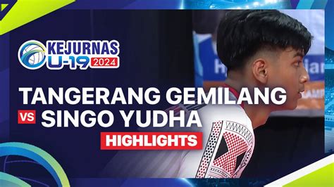 Penyisihan Putra Tangerang Gemilang Banten Vs Singo Yudha Highlights