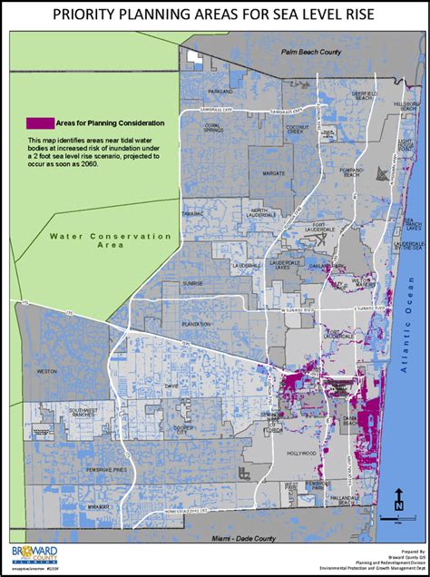 Broward County Comprehensive Plan Map Of Priority Planning Areas For Download Scientific