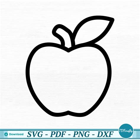 apple outline   crafty