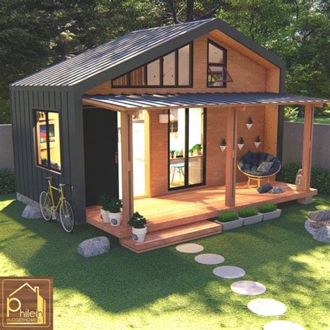 Cute Tiny House Plan With Loft Bedroom And Porch Basic Floor Plan