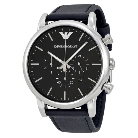 Emporio Armani Classic Chronograph Black Dial Mens Watch Ar