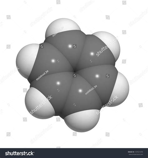 Benzene C H Aromatic Hydrocarbon Molecule Chemical Stock Illustration