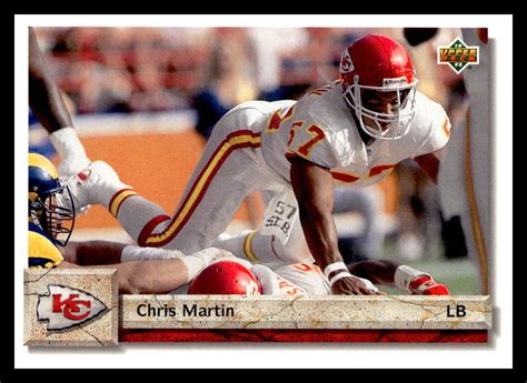 Upper Deck Chris Martin Kansas City Chiefs Football Card Ebay