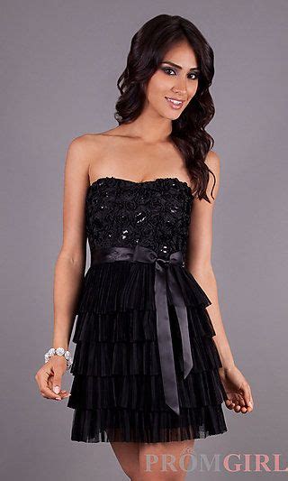 Short Black Strapless Party Dress At Party Dress Short Dresses Strapless Dress